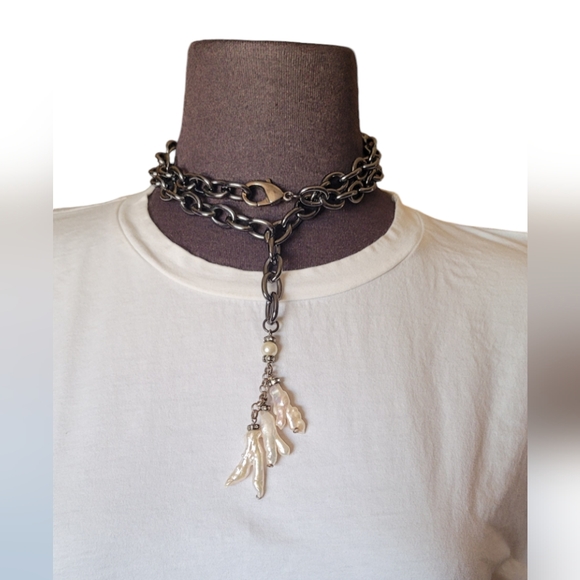 Baroque Pearl Tassel Necklace - Picture 2 of 16